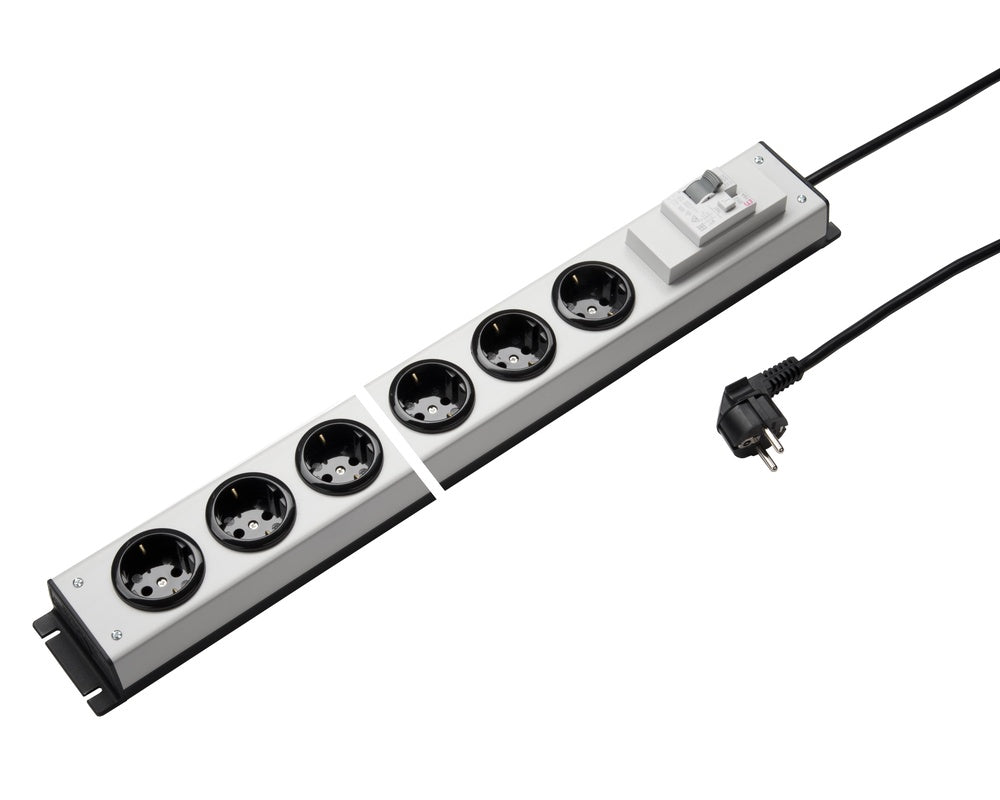 Martin Kaiser 8-Way Power Outlet Strip With 16A GFCB 3m Cable - 1037ZL8L-SW3 [10 Pieces]