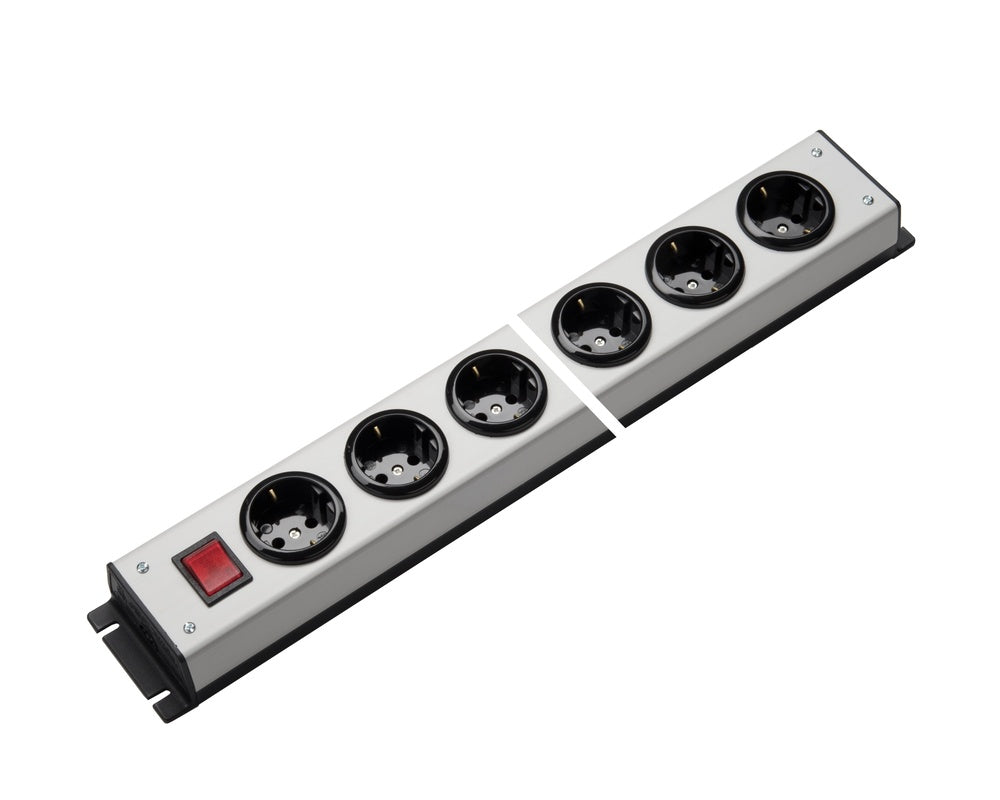 Martin Kaiser 8-Way Power Outlet Strip With Earth Contact And Switch - 1001/8l-sw [10 Pieces]