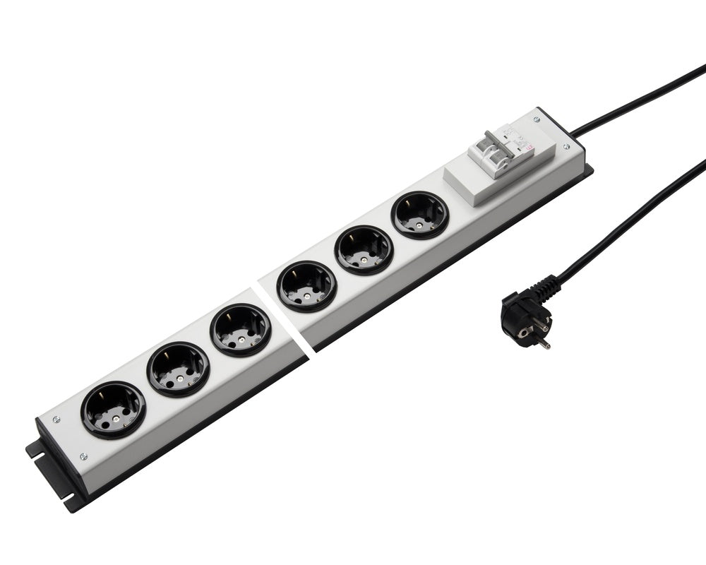 Martin Kaiser Power Strip 6 Outlet 90 Degree Circuit Breaker With Cable - 1036ZL6L-SW3 [10 Pieces]