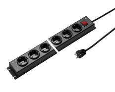 Martin Kaiser 6-Way Power Strip with Earthing Contact and Switch - 1001ZL6SW15 [10 Pieces]