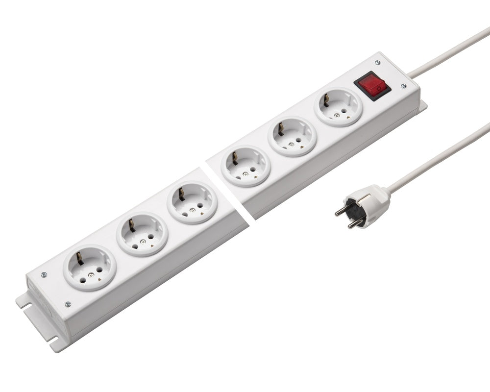 Martin Kaiser Power Outlet Strip 5-Way Switch Cable 1.5M - 1001ZL5WS15 [10 Pieces]