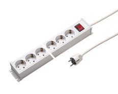 Martin Kaiser Power Outlet Strip 10-Way 45 Degree With Switch Cable 1.5m - 1101ZL4ws15 [10 Pieces]