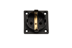 Martin Kaiser 1-Way Flush-Fitting Socket Earthing Contact Negro IP20 - 386/1/sw [45 Piezas]