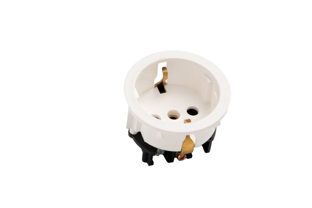 Martin Kaiser 1-Way Flush Fitting Socket Earthing Contact Snap-In Shutter - 391K/2/kws [50 Pieces]