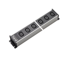 Martin Kaiser Power Strip 6-Way IEC Socket C13 70 Degrees 10Amp - 1122/6l-sw [10 Pieces]