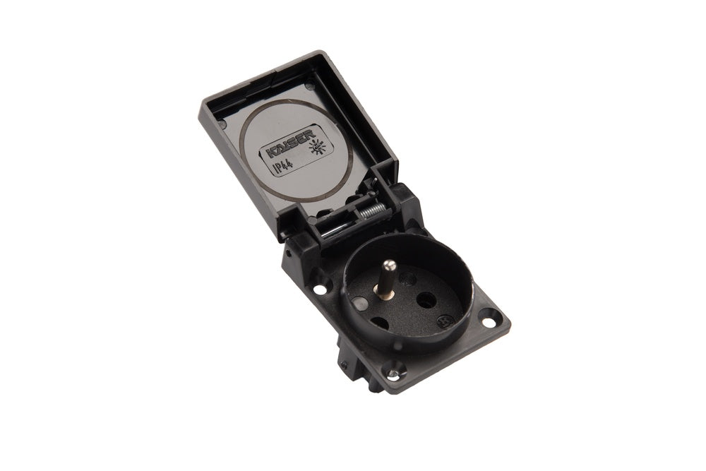 Martin Kaiser 1-Way Flush-Fit Socket Earthing Pin Hinged Cover IP44 Shutter - 497K/1/sw [35 Pieces]
