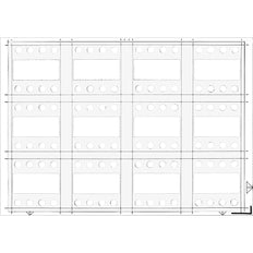 Bticino MyHome A5 Cover Frame Horizontal White IP20 - BT3542