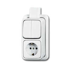 ABB Busch-Jaeger Serie RA Combo Interruptor y Toma de Corriente - 2CKA001641A0237