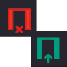 Hager Berker Lámina cuadrada bicolor para luz de señalización LED - 19058012