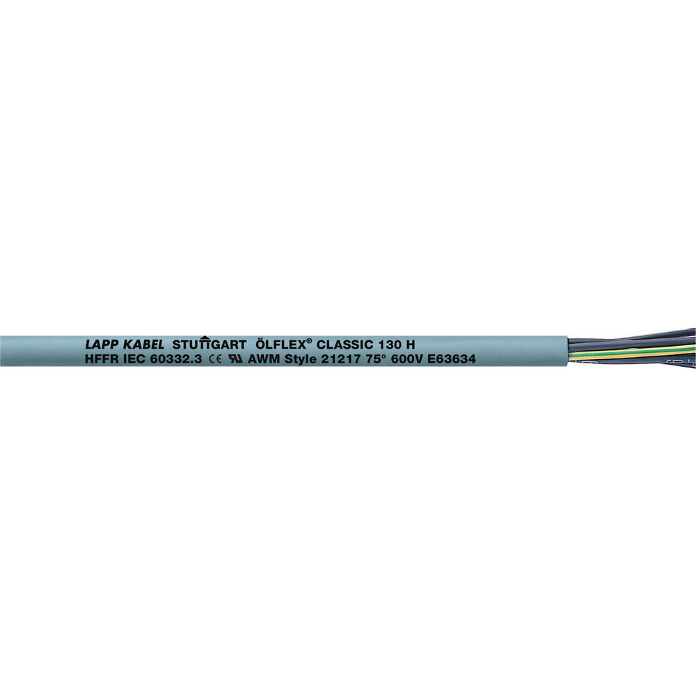 Lapp Olflex Classic 130 H 3G1 Halogen Free Control Cable - 1123067 [20 Meters]