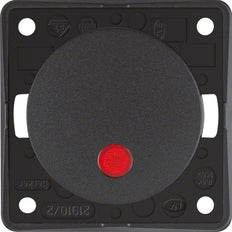 Hager Berker Integro 2P Control Switch With Red Lens - 937522505