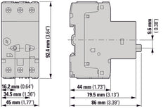Eaton PKZM01 Interruptor De Protección Del Motor 4-6.3A - 286086