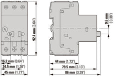 Eaton PKZM01 Interruptor De Circuito De Motor De 3 Polos 4-6.3A - 278483