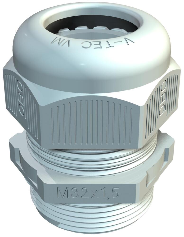 M32 IP68 Metric Cable Gland With Strain Relief RAL7035 - 2022870 [2 Pieces]