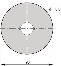 Etiqueta De Parada De Emergencia 90mm Multilingüe Amarillo - 216467