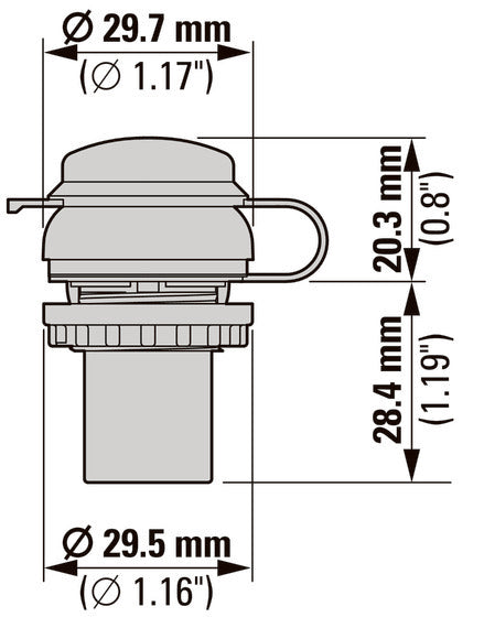 USB 3.0 Type A Titanium Bulkhead Interface - 147539