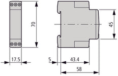 Eaton ETR2-11 Relé De Temporización Electrónico 24-240V CA/CC - 262684