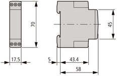 Multi Function Timing Relay ETR2 24-240V AC DC - 262689