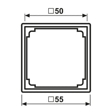 JUNG AS500 Marco De Adaptador RJ45 Blanco Alpino - A590ZAWW [2 Piezas]