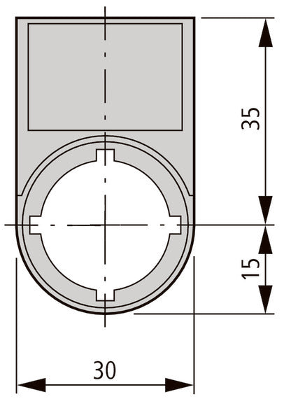 Eaton RMQ Titan Label Carrier With Run Text - 216497 [5 Pieces]