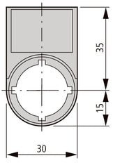 Eaton RMQ Titan Label Carrier With Run Text - 216497 [5 Pieces]