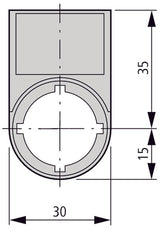 Eaton M22S ST GB10 Soporte De Etiqueta Con Leyenda Apagar Encender - 216499 [5 Piezas]