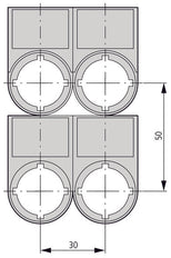 Eaton M22S ST GB10 Soporte De Etiqueta Con Leyenda Apagar Encender - 216499 [5 Piezas]