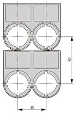 Eaton RMQ-Titan Label Mount For Control Buttons - 216392 [10 Pieces]