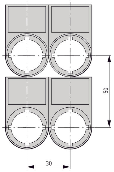Eaton RMQ Titan Soporte De Etiqueta Con Texto De Ejecución - 216497 [5 Piezas]
