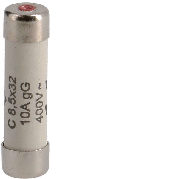 Hager Cylindrical Fuse 10A 400V 8.5x32mm Class gG - L8532C10 [10 Pieces]