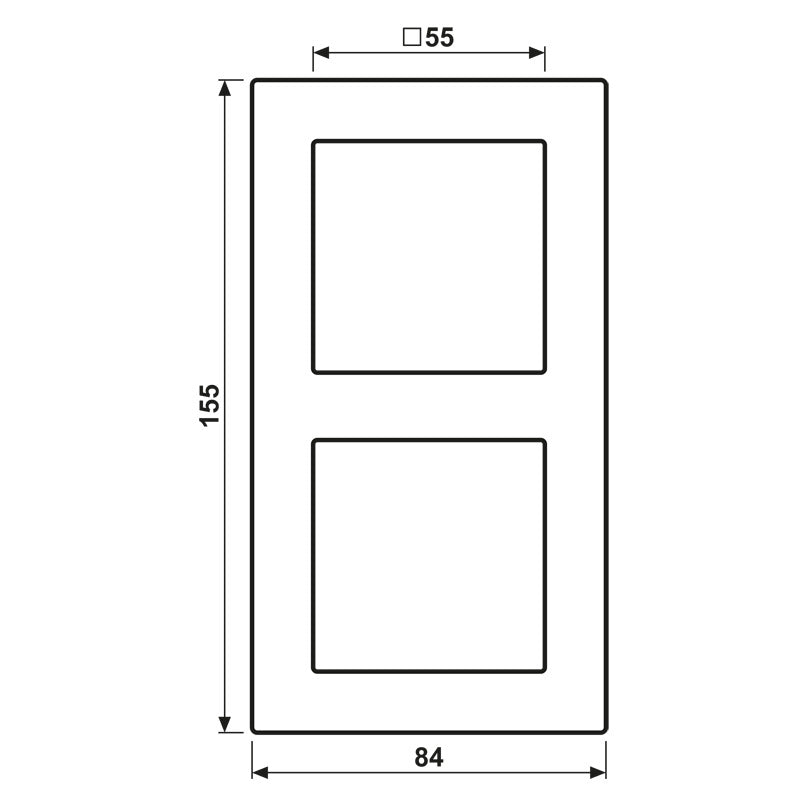 Jung A Creation Double Cover Frame Mocha - AC582MO
