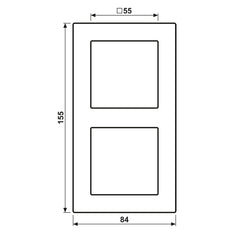 Jung A Creation Double Cover Frame Mocha - AC582MO
