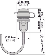Eaton M22 USB 3.0 Cable De Interfaz De Montaje En Panel 0.6M - 107412