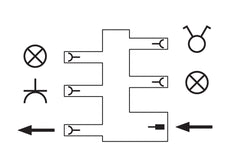 WAGO 770-637 3-Pole Distribution Connector Switch - 770-637