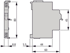 Eaton Faz-Xhinw1 Interruptor De Contacto Auxiliar 1No 0.5M - 286055