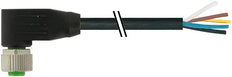 M12 Female Sensor Connector With 5M PUR Cable - 7000-12341-6340500