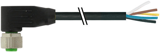 M12 Sensor Cable 4-Pin Female 90° PUR 10M - 7000-12341-6341000