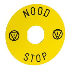 Schneider Electric 90Mm Placa De Leyenda De Parada De Emergencia - ZBY8530 [2 Piezas]