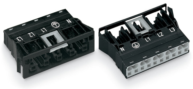Wago Winsta Midi 770 5-Pole Snap-In Socket Black - 770-705 [2 Pieces]