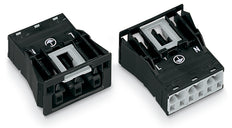 Wago 3-Pole Snap-In Socket Brown 4mm² - 770-2363 [2 Pieces]