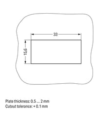 Wago 3-Pole Snap-In Socket Brown 4mm² - 770-2363 [2 Pieces]