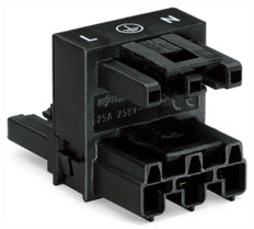 Conector De Distribución H De 3 Polos WAGO Negro - 770-633