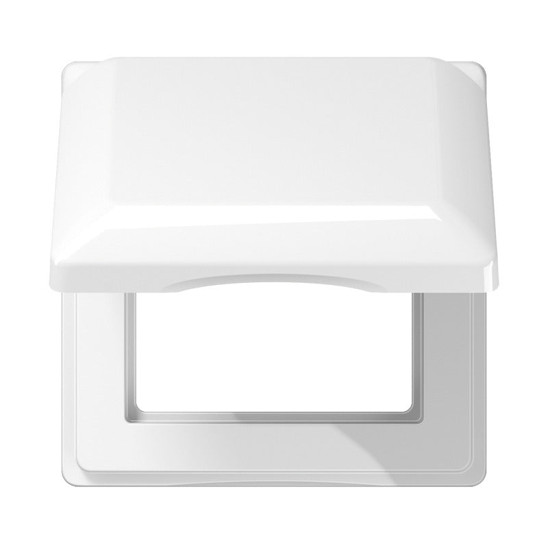 JUNG AS Range IP44 Hinged Cover Alpine White Single - AS581BFKLWW