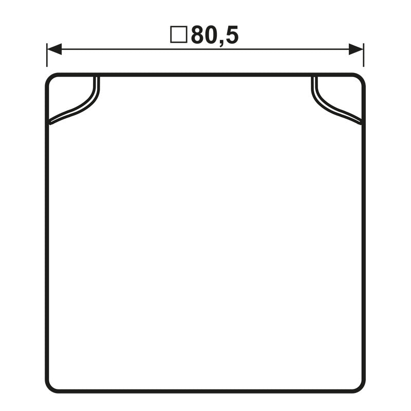JUNG AS Range IP44 Hinged Cover Alpine White Single - AS581BFKLWW