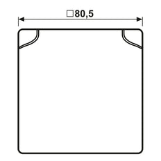 JUNG AS Range IP44 Hinged Cover Alpine White Single - AS581BFKLWW