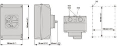 Eaton P3-63 Emergency Stop Switch 63A 3-Pole IP65 - 207348