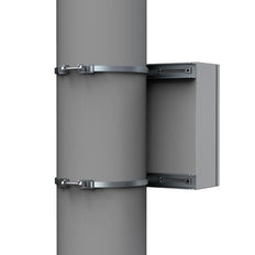 Pole Mount Enclosure Bracket 400mm Zinc Plated Steel - EPF0400