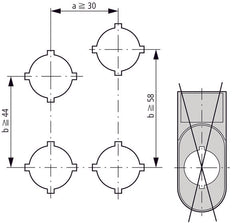 Rmq Titan Doble Botón De Presión Soporte De Leyenda 30x75mm - 216394 [10 Piezas]