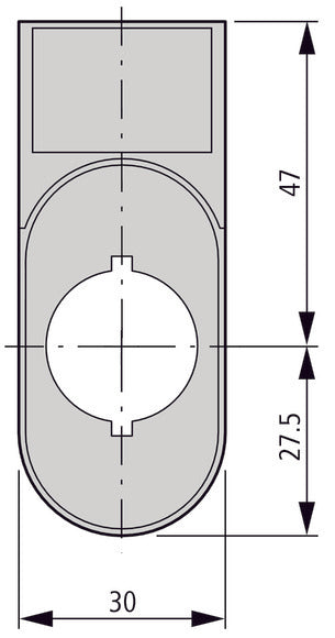 Rmq Titan Doble Botón De Presión Soporte De Leyenda 30x75mm - 216394 [10 Piezas]