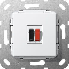 Gira System 55 Single Speaker Connection Insert White - 569203